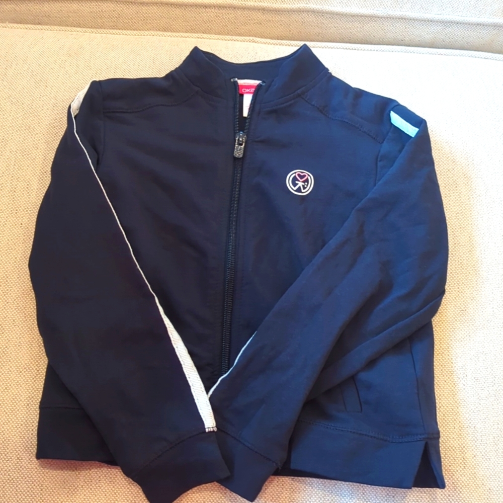 Okaidi navy track jacket (size 3) never worn!